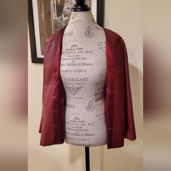 Faux Leather Red Chicos Jacket - Picture 4 of 9